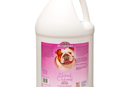 Bio-Groom Natural Oatmeal Creme Rinse – Soothing Anti-Itch Conditioner, 3.78L Hydrating Formula