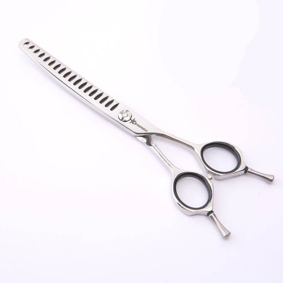 GroomStar Semi-Curved Chunker Scissors – 6.5 Inch, 18 Teeth, Professional Precision