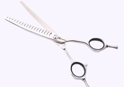GroomStar Semi-Curved Chunker Scissors – 6.5 Inch, 18 Teeth, Professional Precision
