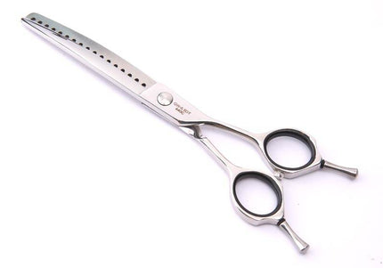 GroomStar Semi-Curved Chunker Scissors – 6.5 Inch, 18 Teeth, Professional Precision
