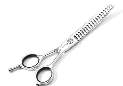 GroomStar Semi-Curved Chunker Scissors – 6.5 Inch, 18 Teeth, Professional Precision