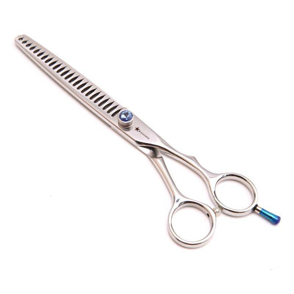GroomStar Professional Chunker Scissors – 7.5 Inch, 24 Teeth, Precision Half-Cutting Tool