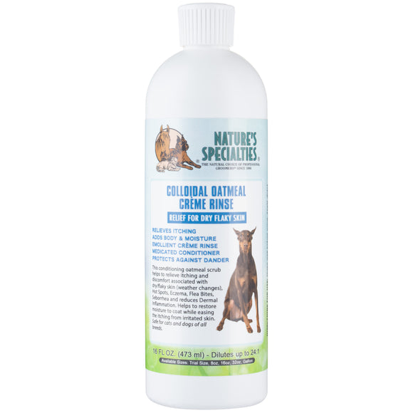 Nature's Specialties Oatmeal Creme Rinse – Moisturizing Conditioner, Concentrated 1:24, 473ml Bottle