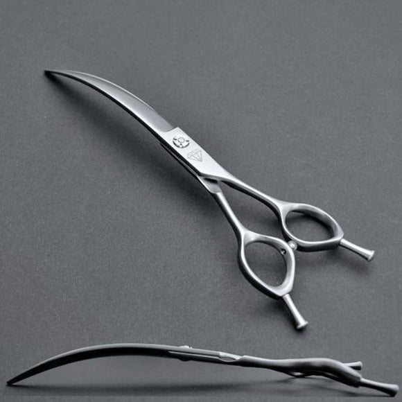 Diamond Professional Grooming Scissors – Strongly Bent 8 Inch, Precision Cutting Tool