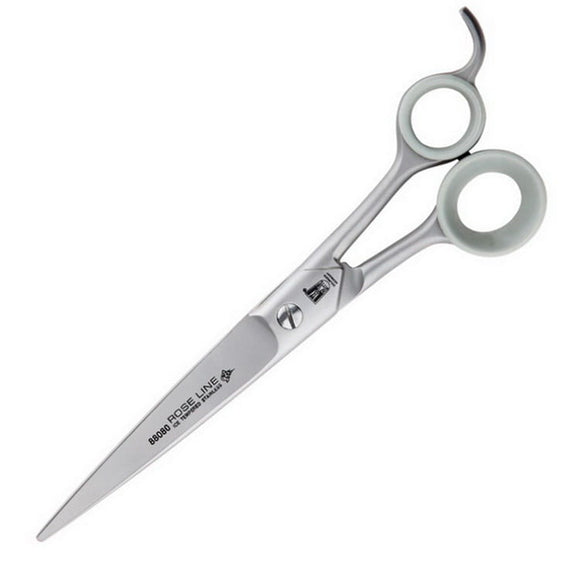 KR Witte Rose Line 8.25 Inch Straight Grooming Scissors – Precision Stainless Steel, Ergonomic Design