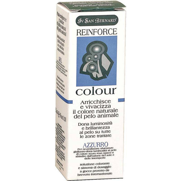 Iv San Bernard Reinforce Azzurro Blue Coat Coloring Solution – Enriches and Revitalizes Natural Pigment, 30ml