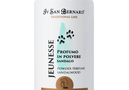 Iv San Bernard Powder Perfume Jeunesse – Sandalwood Scented Talc, Long-Lasting Fragrance, 80g