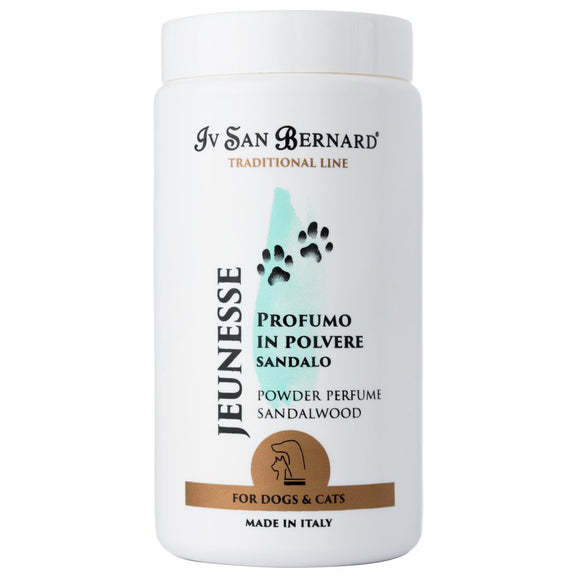Iv San Bernard Powder Perfume Jeunesse – Sandalwood Scented Talc, Long-Lasting Fragrance, 80g