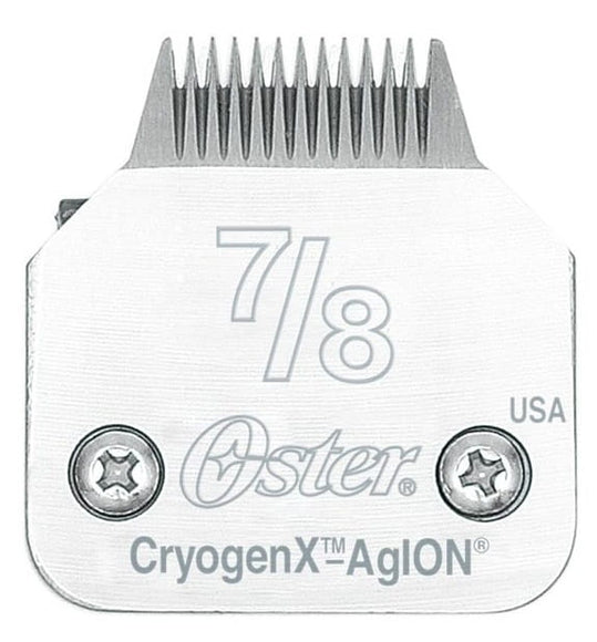 Oster CryogenX Blade No. 7/8 – 0.8mm Precision Steel, Premium Detail Trimming