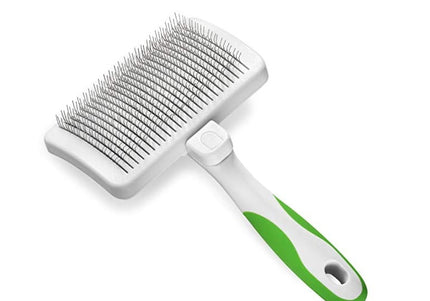 Andis Self-Cleaning Slicker Brush – Medium Size, Easy Maintenance, Tangle Removal