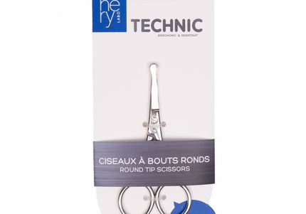 Hery Straight Grooming Scissors 4.5" – Safe Precision Blades, Compact Ergonomic Design