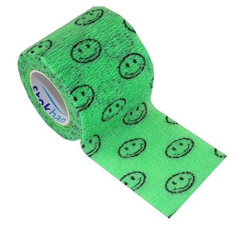 Stokban Adhesive Bandage Green with Smile Design, 5cm x 4.5m – Flexible and Secure