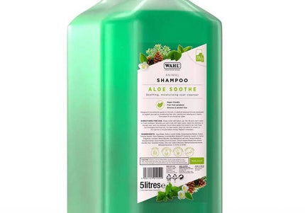 Wahl Aloe Soothe Shampoo – Hypoallergenic Soothing Formula with Aloe Vera, 5L Bottle