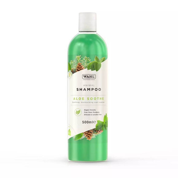 Wahl Aloe Soothe Shampoo – Hypoallergenic Soothing Formula, 15:1 Concentrate, 500ml Bottle