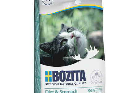 Bozita Diet & Stomach Grain Free Elk Cat Food – Sensitive Formula, 2kg Bag