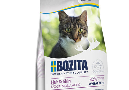 Bozita Hair & Skin Wheat Free Salmon Cat Food – Nutrient-Rich Formula with Salmon, Supports Healthy Coat