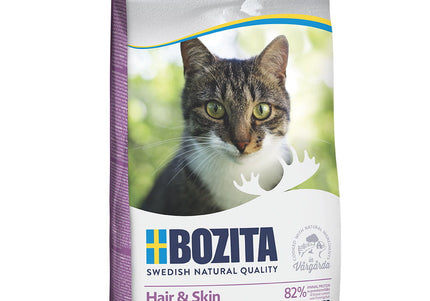 Bozita Hair & Skin Wheat Free Salmon Cat Food – Salmon Recipe, Supports Healthy Coat and Skin
