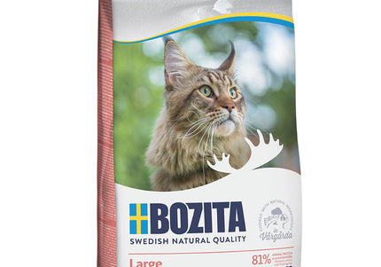 Bozita Large Salmon Cat Food – Wheat-Free Formula, 2kg Bag, Supports Healthy Digestion