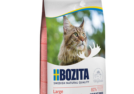 Bozita Large Salmon Cat Food – Wheat-Free Recipe, 10kg Bag for Optimal Nutrition