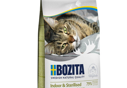 Bozita Indoor & Sterilised Chicken Cat Food – High-Protein Formula with Chicken, 10kg Bag