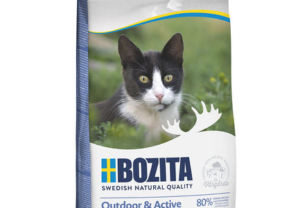 Bozita Outdoor & Active Elk Cat Food – Protein-Rich Dry Formula with Elk Meat, 2kg Bag
