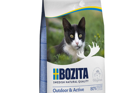 Bozita Outdoor & Active Elk Cat Food – Protein-Rich Dry Formula, 10kg Bag