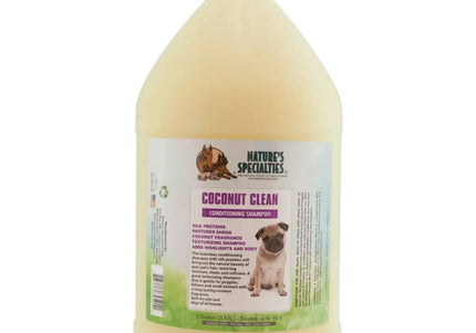 Nature's Specialties Coconut Clean Shampoo – Silk-Enriched Concentrate, 3.8L, Gentle Cleansing Formula