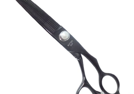 Geib Black Pearl Thinning Shears – Single-Sided 7.5in, 47 Teeth, Precision Finish