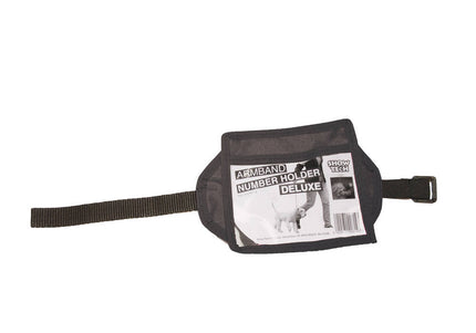 Show Tech Competition Armband – Adjustable Gray Band with Clear Display Window, Secure Fit