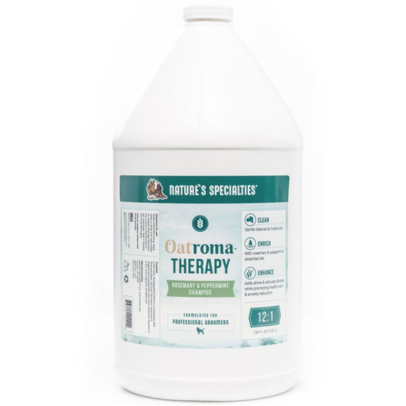 Nature's Specialties Oatroma Therapy Shampoo – Moisturizing Rosemary and Mint Concentrate, 3.8L