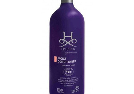 Hydra Groomers Moisturizing Conditioner – Concentrated 1:10 Formula, 1L Bottle for Soft Coats