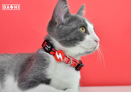Dashi La Casa De Papel Bella Ciao Cat Collar – Red, Money Heist Theme, Adjustable Design