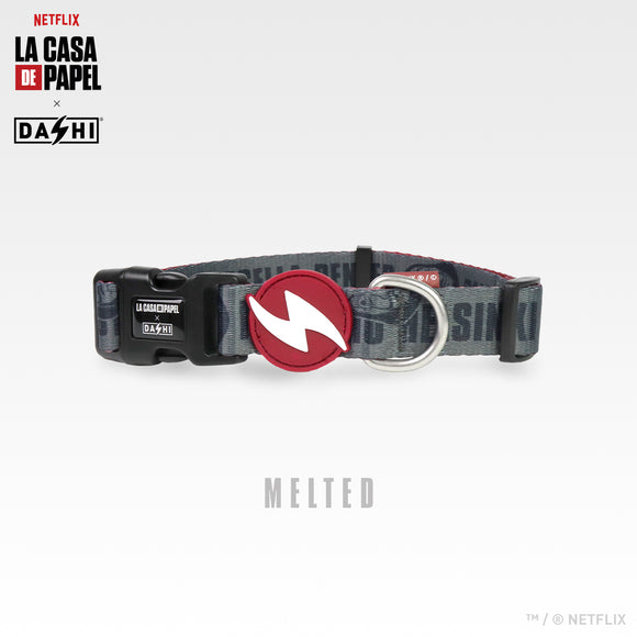 Dashi La Casa De Papel Melted Cat Collar – Graphite, Money Heist Theme, Durable Design
