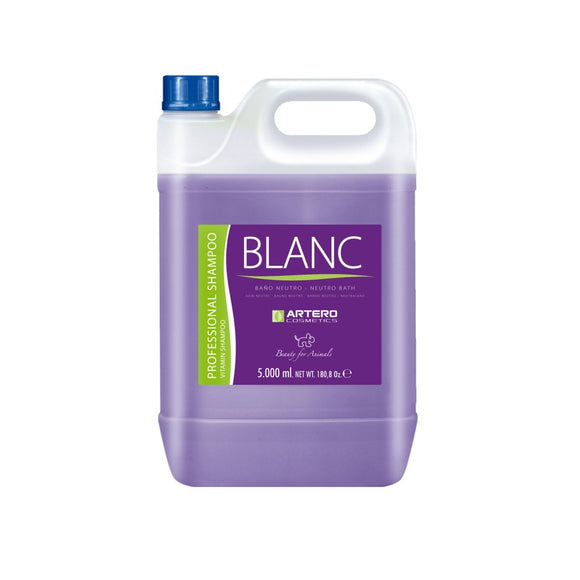 Artero Blanc Shampoo – Color Enhancing Formula for White, Black, and Silver Coats, 5L