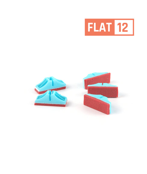 Karhia Stripping Paw Flat – Replaceable Trimming Pads for Fine Fur, 12 Piece Set