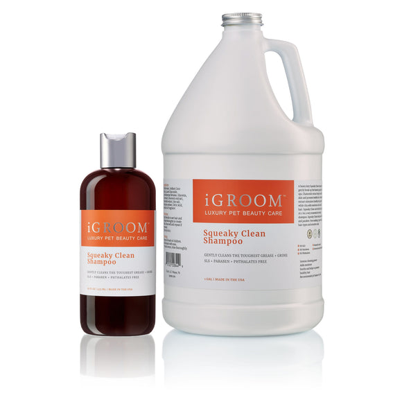 iGroom Squeaky Clean Shampoo – Gentle Deep-Cleansing Formula, 473ml Bottle