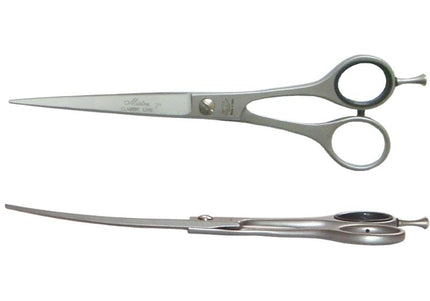 Henbor Classic 7" Curved Grooming Scissors – Precision Stainless Steel, Ergonomic Design