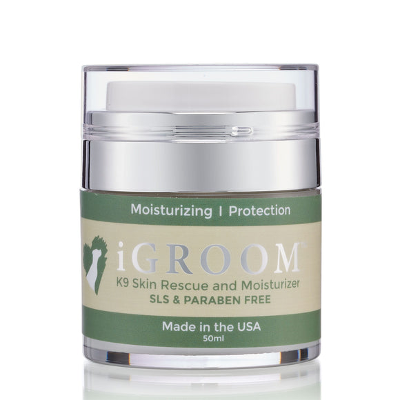 iGroom K9 Skin Rescue and Moisturizer – Protective Cream, 50ml, Fast-Absorbing Formula