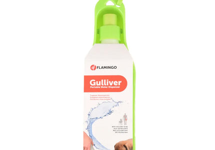 Flamingo Gulliver Water Dispenser 500ml – Leakproof Portable Bottle, Fuchsia Color