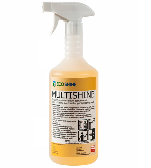 Eco Shine Multishine Universal Cleaning Agent – Versatile Above-Floor Surface Cleaner, 1L