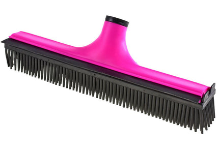 V7 Rubber Grooming Broom – Telescopic Pole, Innovative Red Design, Efficient Hair Removal