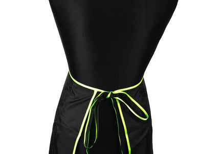 Waterproof Grooming Apron – Adjustable Design with Pocket and Lime Trim, Durable Protection