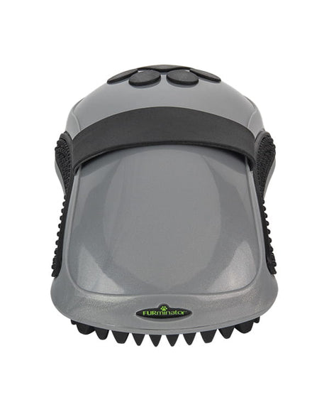 FURminator Rubber Curry Comb – Gentle Grooming Tool with Ergonomic Grip and Flexible Bristles