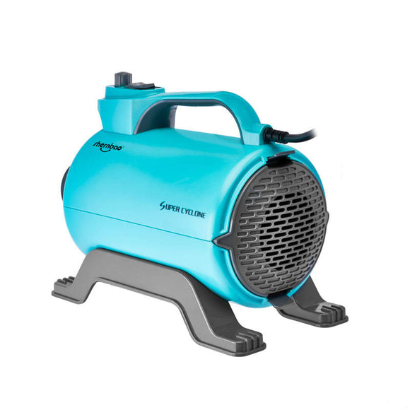 Shernbao Super Cyclone Table Grooming Dryer – Single-Engine, 2600W, High Airflow, Turquoise