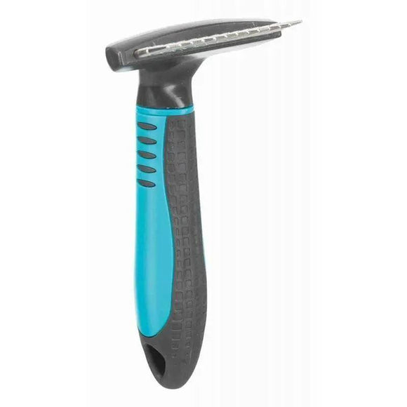 Trixie Single-Row Transverse Comb – 2cm Needles, Ideal for Long-Haired Coats, Compact Design