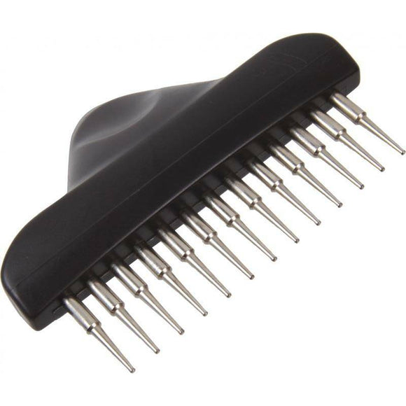 Trixie Single-Row Transverse Comb – 2cm Needles, Ideal for Long-Haired Coats, Compact Design