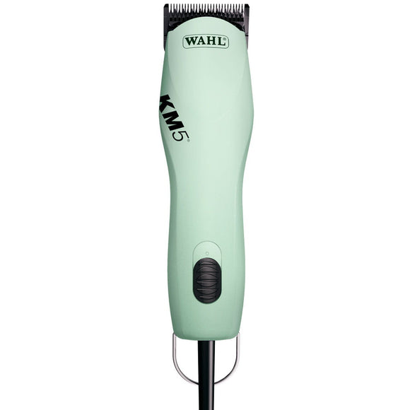 Wahl KM5 Professional Two-Speed Cordless Clipper – Moser 10F Blade, 2mm, Neomintgreen