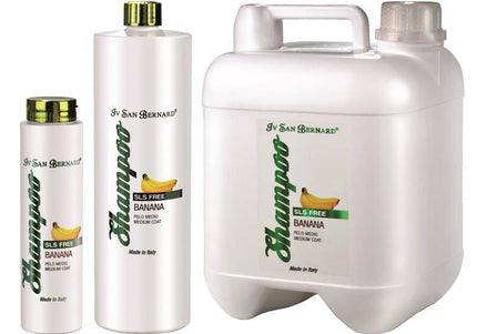Iv San Bernard Banana Shampoo – Gentle Cleanser for Medium Fur, SLS and SLES Free Formula