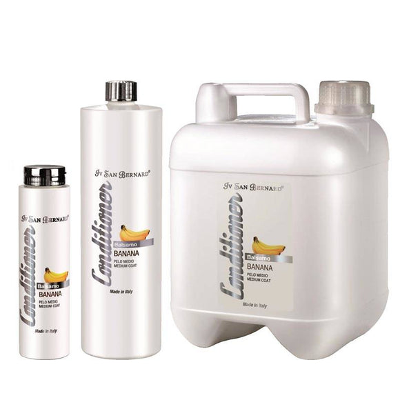 Iv San Bernard Banana Conditioner – Gentle SLS-Free Formula for Medium Fur, Nourishing Care
