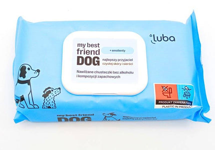 Luba Cleansing Wet Wipes – Skin-Protecting, Gentle Formula, 60 Count Pack